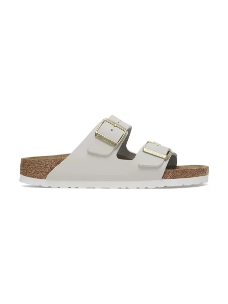 Birkenstock papuci din nubuc Arizona alb