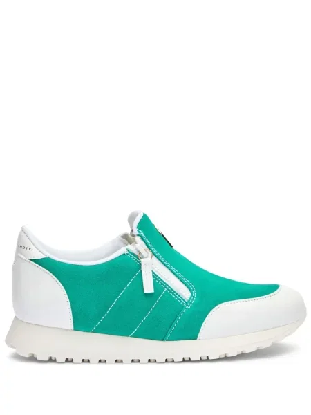 Sneakerși Giuseppe Zanotti din piele de căprioară alergare verde