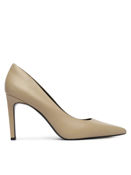Обувки на Calvin Klein Ess Stiletto 90 бежов