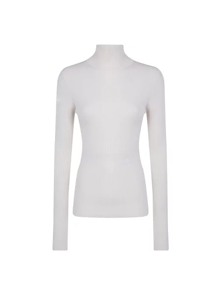 Sweter z golfem Patou biały