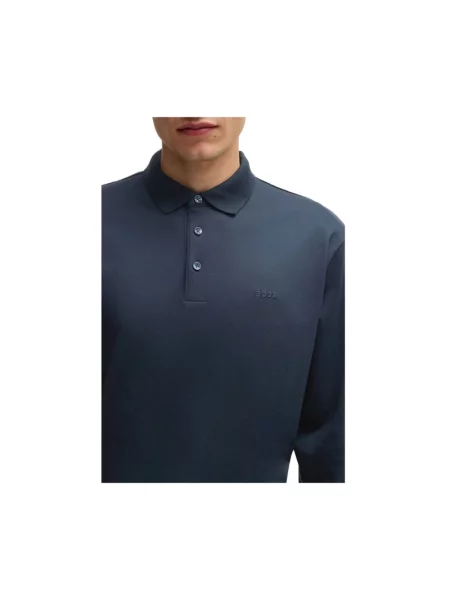 BOSS longsleeve Pado 30 niebieska