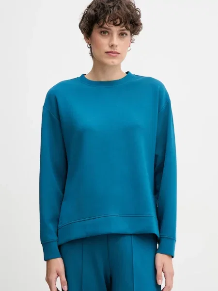United Colors of Benetton bluza turkusowy gładka