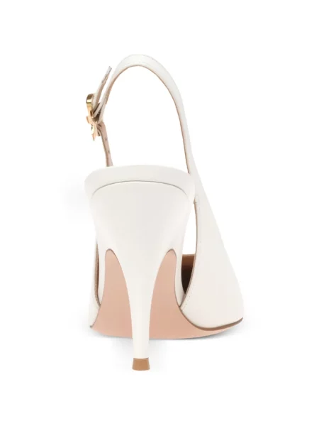 Pantofi cu toc Gianvito Rossi slingback alb