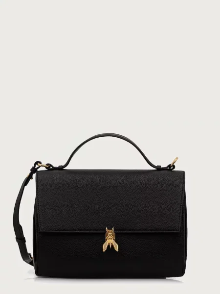 Patrizia Pepe geantă crossbody pentru femei din piele negru