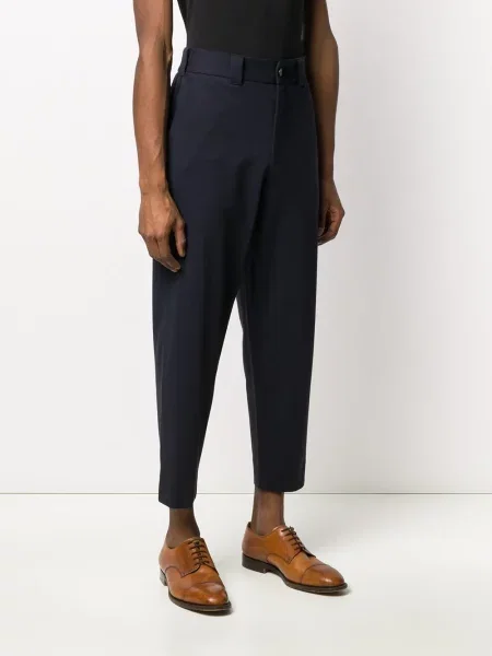 Zkrácené zúžené kalhoty Harris Wharf London modré