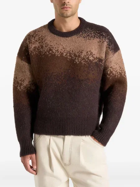 Pulover Manière De Voir cu gradient maro