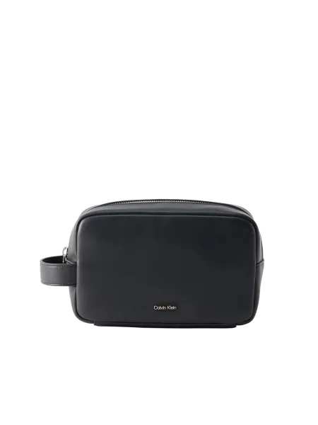 Geantă pentru cosmetice Calvin Klein Raised Dopp Kit negru