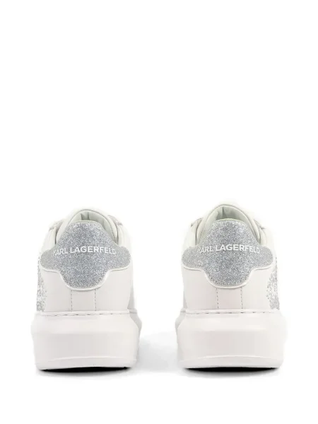 Sneakerși Karl Lagerfeld cu autograf alb