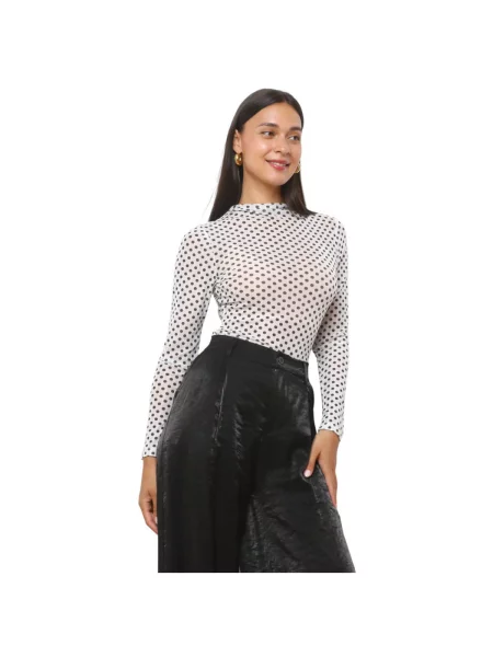 Top La Modeuse alb