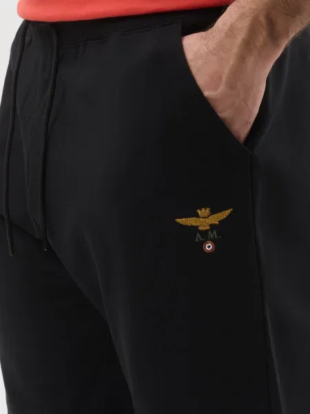 Спортивные штаны Aeronautica Militare черные