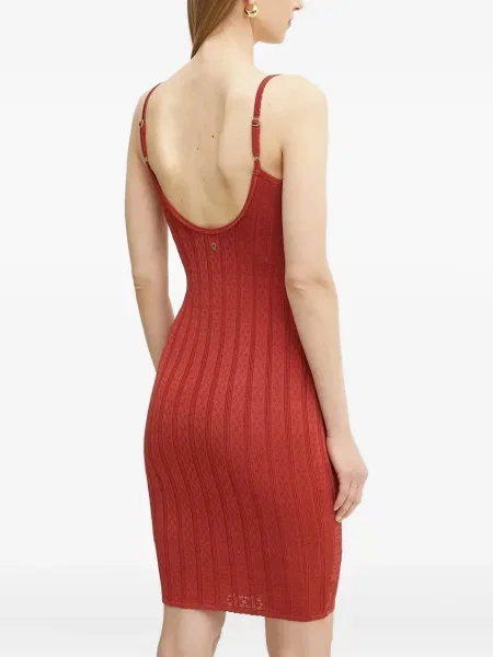 Rochie mini Guess tricotate portocaliu