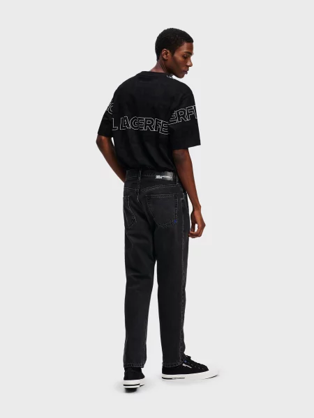 Прямые джинсы Karl Lagerfeld Jeans черные