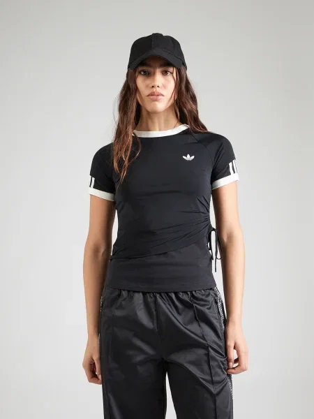 ADIDAS ORIGINALS Tričko LAYERED CALITEE čierna biela