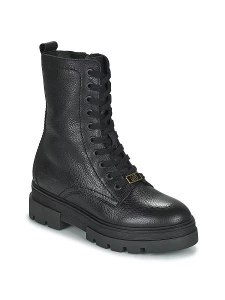 Gležnjarji Tommy Hilfiger z vezalkami s čipko črna