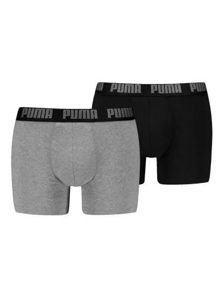 PUMA Boxeralsók szürke melír fekete