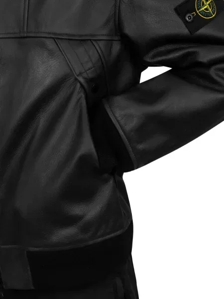 Geacă bomber Stone Island cu strasuri negru