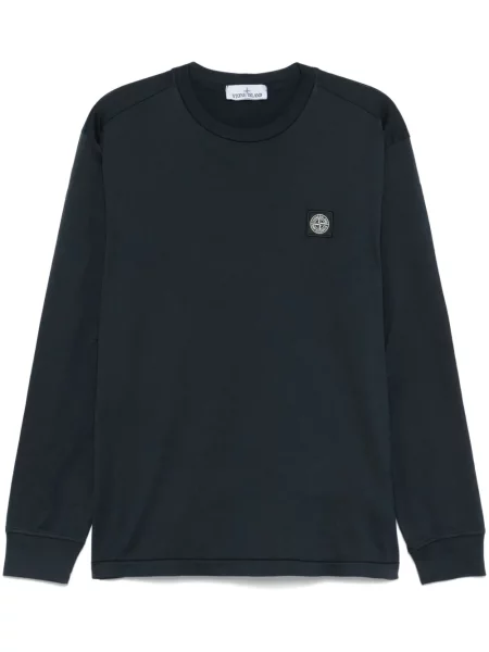 Tricou Stone Island cu strasuri albastru