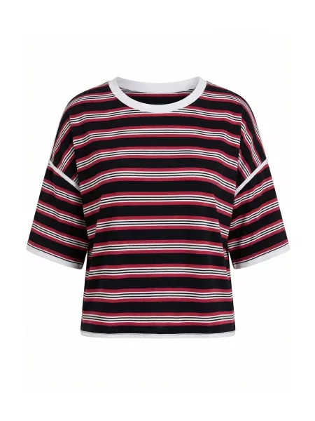 Imily Bela Tricou roșu / negru alb