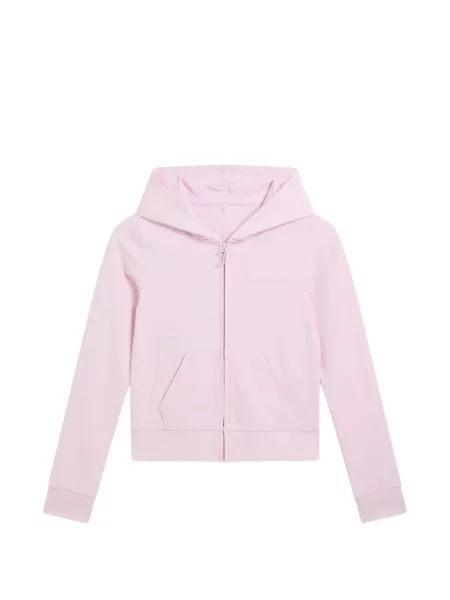 Hanorac cu glugă Juicy Couture cu imagine roz