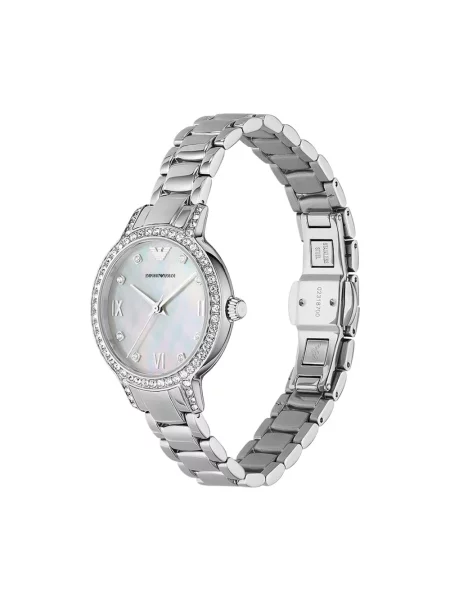 Emporio Armani zegarek srebrny szary