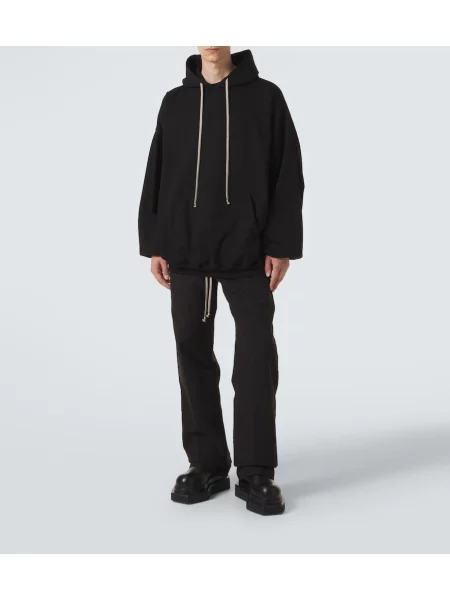 Hanorac cu glugă Rick Owens din jerseu negru