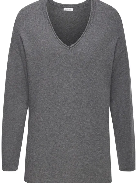 LASCANA Pulover închis gri