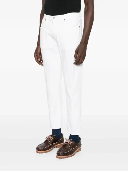 Blugi Dondup cu 5 buzunare alb