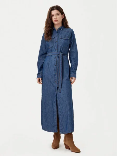 Noisy May Rochie tip cămașă Sigga Bleumarin