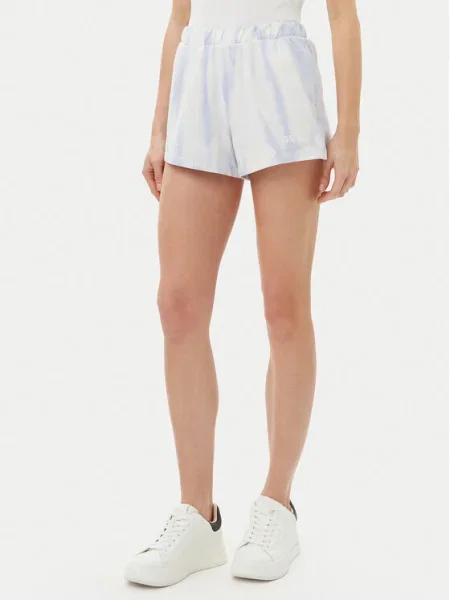 Guess Спортни шорти светлосиньо