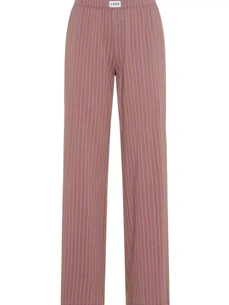 LSCN by LASCANA Pantaloni de pijama deschis / maro albastru