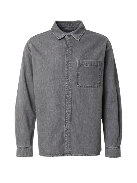 DAN FOX APPAREL Košulja Mika traper sivi