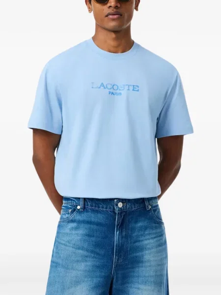 Tricou Lacoste cu imagine albastru