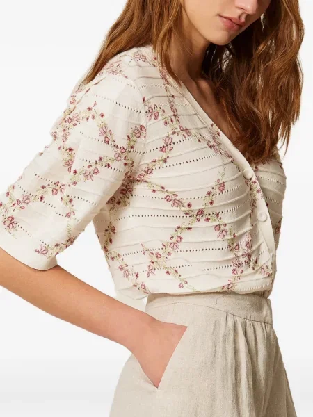 Cardigan Twinset cu model floral