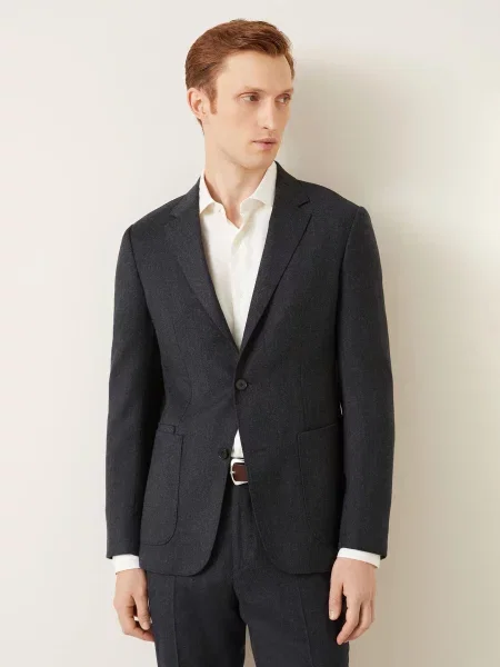 Zegna Garnitur Extra Slim Fit grau szary
