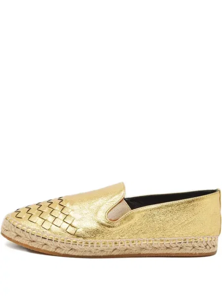 Espadrilky Bottega Veneta Pre-owned bez podpatku zlaté