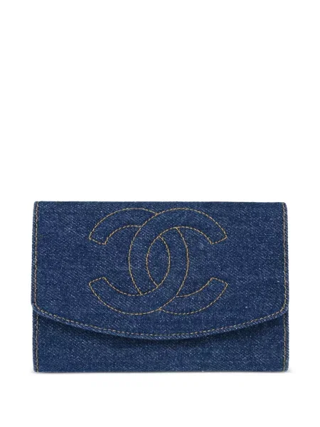 Peněženka Chanel Pre-owned modrá