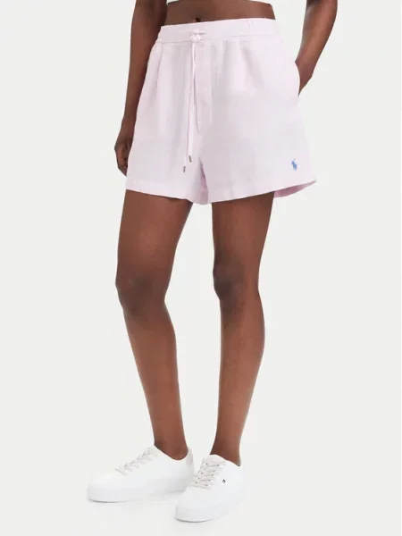 Polo Ralph Lauren Medžiaginiai šortai Šviesiai rožinė