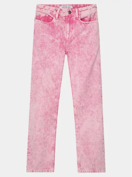 Calvin Klein Jeans Τζιν Straight Fit ροζ