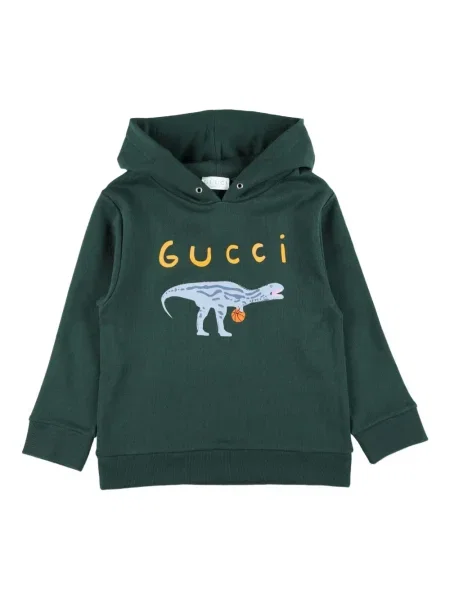 Bluza z kapturem dziecięca Gucci zielona