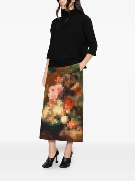 Top Pleats Please Issey Miyake negru