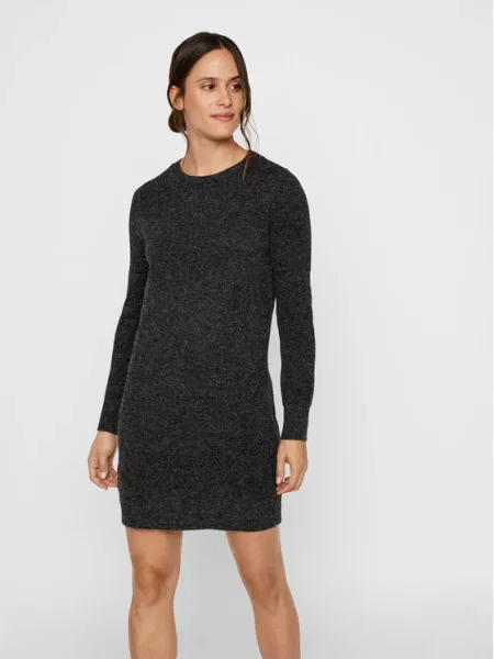 Рокля Vero Moda плетена черно