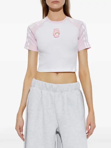 Decupat tricou Adidas alb