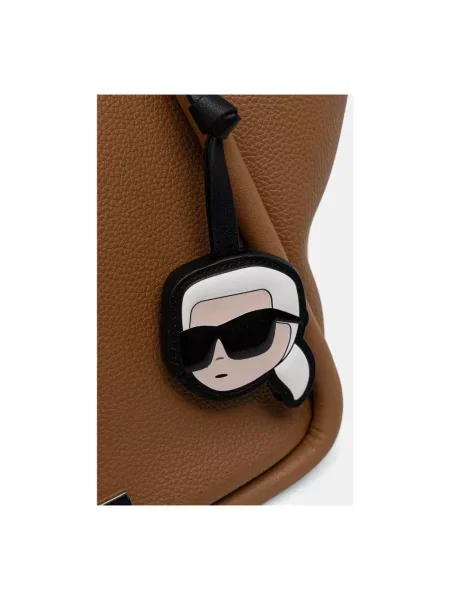 Karl Lagerfeld torebka tote z imitacji skóry IKON brązowa