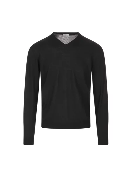 Sweter Fedeli wełniany czarny