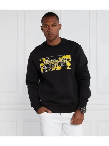 Versace Jeans Couture Hanorac | Relaxed fit negru