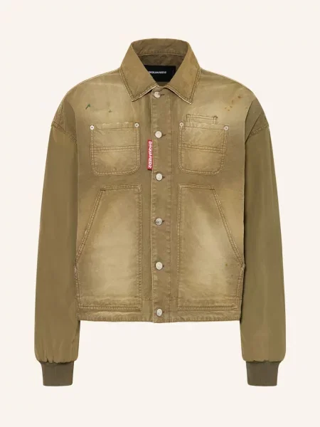 Kurtka Carpenter Z Mieszanki Materiałów beige brązowa