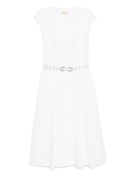 Spódnica midi Michael Michael Kors w kwiatki koronkowa do kolan zielona