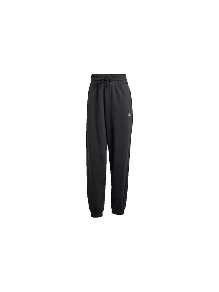 Frotir hlače Adidas s autogramom crna