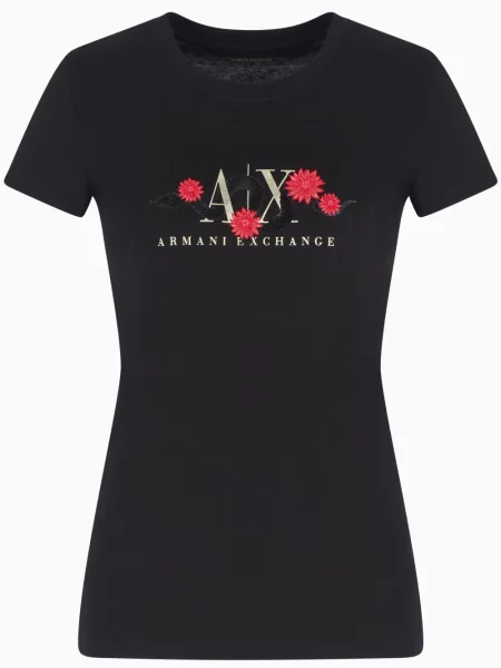 Koszulka Armani Exchange czarna