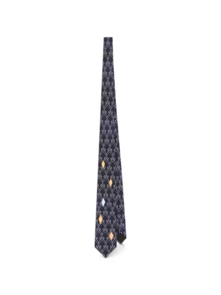 Cravată Dolce & Gabbana cu imagine din țesătură twill albastru